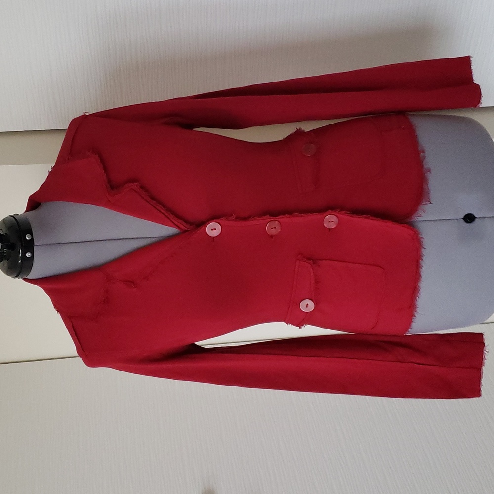 LinQ Top Jacket w/Pockets Buttons Size M